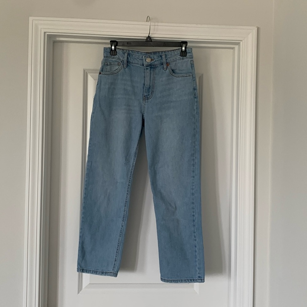 Wild Fable like-new denim jeans size: 4 high-rise straight ankle